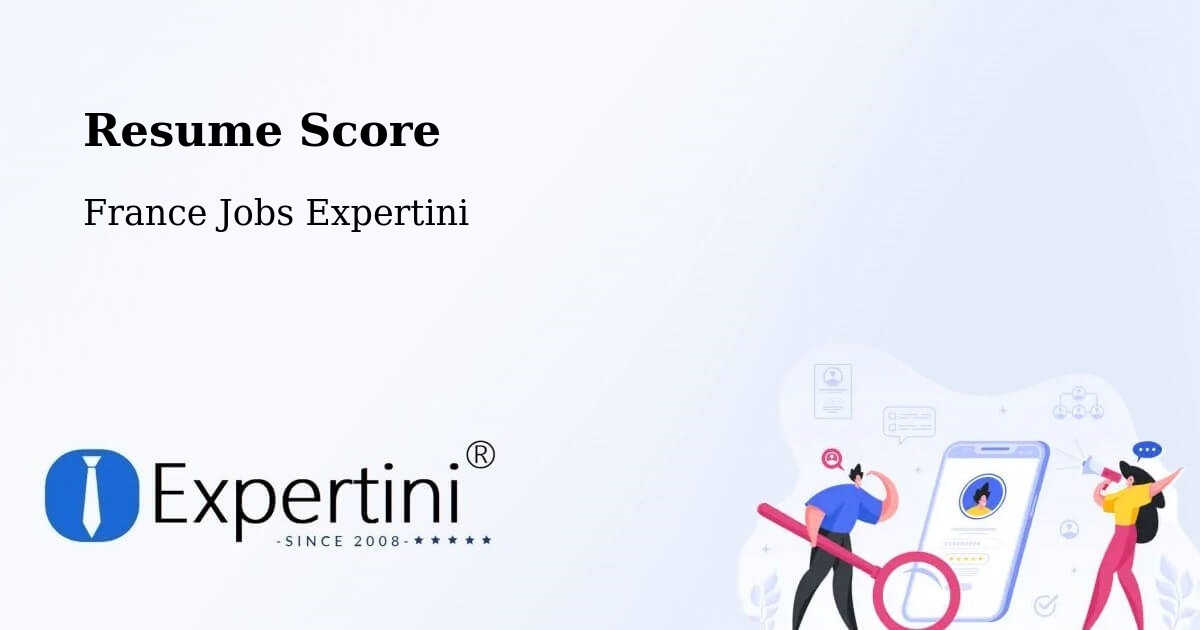 Resume Score & Job Description Match Tool – Bourghelles - France Jobs Expertini